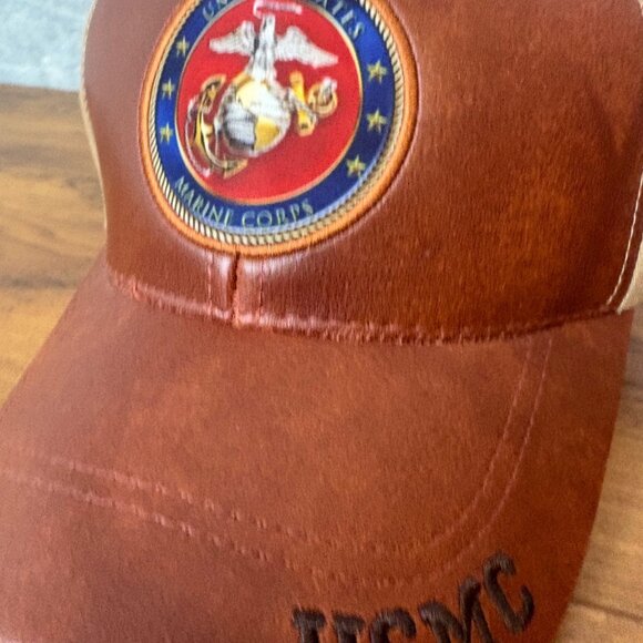 U.S. Marines Cap USMC Emblem Patch Bradford Exchange Adjustable Officially Lic. - Picture 6 of 9